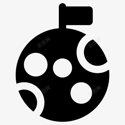 月旗宇航员天文学图标svg_新图网 https://ixintu.com 天文学 太空 宇航员 教育 月旗