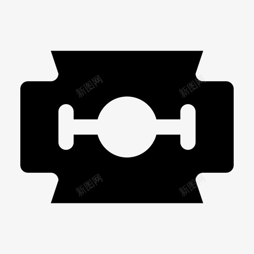 刀片胡须头发图标svg_新图网 https://ixintu.com 刀片 剃须刀 头发 胡子 胡须 飞人图标美丽雕文