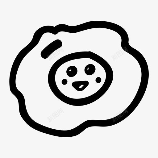 煎蛋可爱美味图标svg_新图网 https://ixintu.com 可爱 可爱的食物 煎蛋 美味 食物