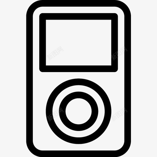 mp3播放器媒体电影图标svg_新图网 https://ixintu.com mp3播放器 媒体 曲目 电影 视频