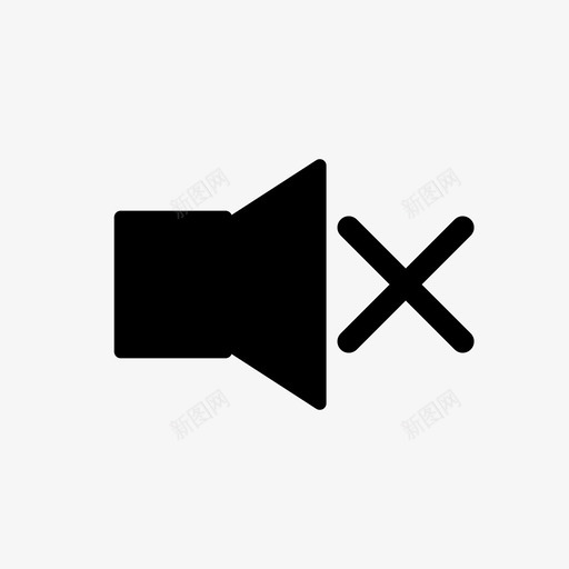 静音噪音声音图标svg_新图网 https://ixintu.com 噪音 声音 扬声器 语音 随机图标v2 静音 音量