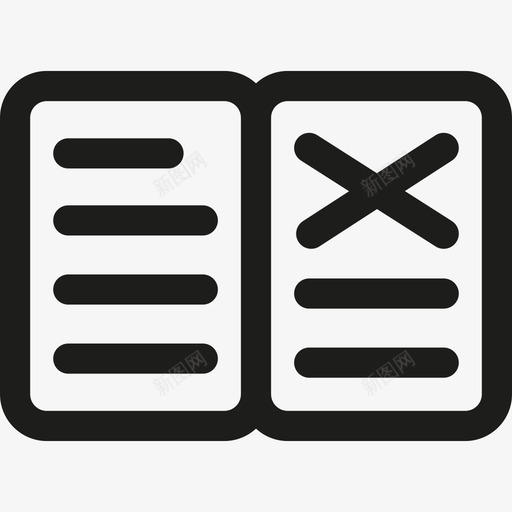 开本最小界面线性图标svg_新图网 https://ixintu.com 开本 最小界面 线性