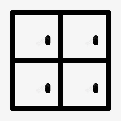储物柜门房间图标svg_新图网 https://ixintu.com 18062018 储物柜 储藏室 房间 门