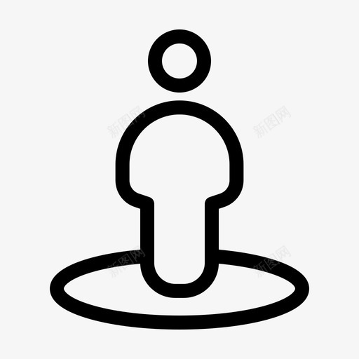 地点人地图图标svg_新图网 https://ixintu.com 人 地图 地点