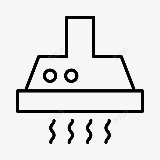 排气扇电器通风柜图标svg_新图网 https://ixintu.com 厨房 排气扇 电器 通风柜