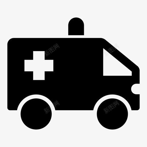 救护车医生急诊图标svg_新图网 https://ixintu.com 医生 医疗 医院 急诊 救护车