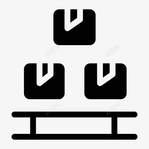 货物运输箱子包装图标svg_新图网 https://ixintu.com 包装 箱子 货物运输
