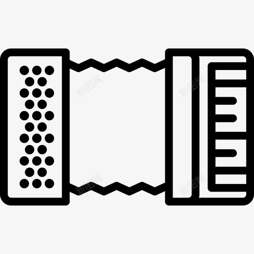 手风琴音乐乐器图标svg_新图网 https://ixintu.com 乐器 手风琴 音乐