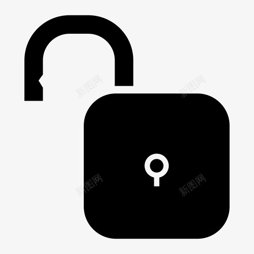 解锁豁免免费图标svg_新图网 https://ixintu.com 免费 发布 挂锁 独立 网页设计和用户界面 解锁 豁免