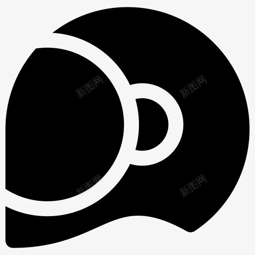 摩托车头盔防护安全图标svg_新图网 https://ixintu.com 安保 安全 摩托车头盔 防护