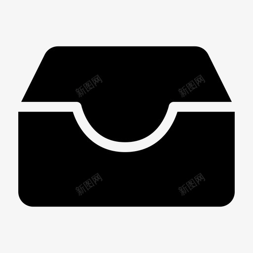 收件箱存档文档图标svg_新图网 https://ixintu.com 存储 存档 收件箱 文件 文档