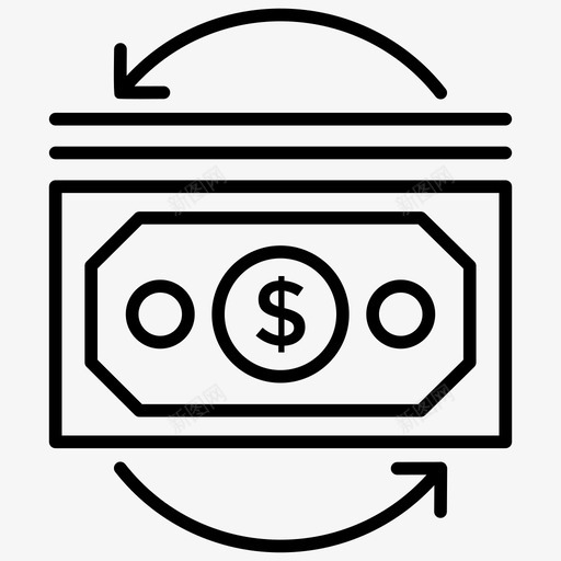 退款担保营销口号图标svg_新图网 https://ixintu.com 担保 营销口号 购物和商业线图标 退款
