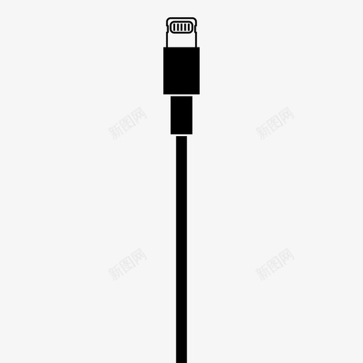 闪电线airpods充电器图标svg_新图网 https://ixintu.com airpods ipad iphone 充电器 电缆 闪电线