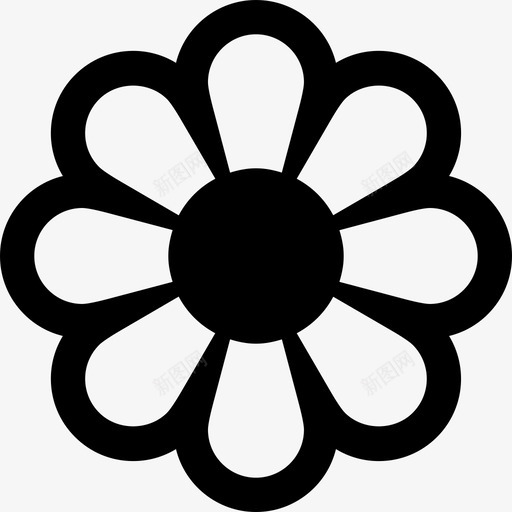 花自然在温泉放松图标svg_新图网 https://ixintu.com 在温泉放松 自然 花