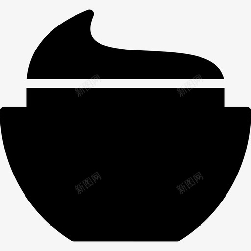 面霜奶油罐保湿霜图标svg_新图网 https://ixintu.com 保湿霜 化妆品 奶油罐 面霜