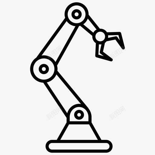 机器人手臂工业图标svg_新图网 https://ixintu.com 工业 手臂 机器人 物联网