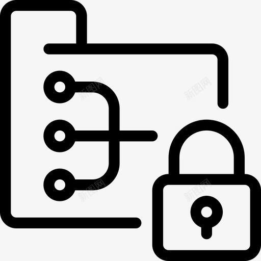 文件夹安全备份数据图标svg_新图网 https://ixintu.com 备份 数据 数据安全 文件夹安全