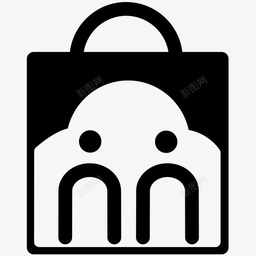 手提袋圆角logosvg_新图网 https://ixintu.com 手提袋圆角logo