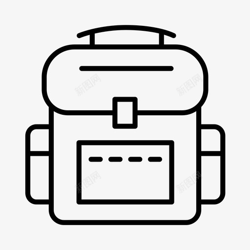 背包书包教育图标svg_新图网 https://ixintu.com 书包 学习 学校 教育 背包