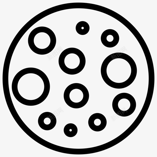 满月夜晚天气图标svg_新图网 https://ixintu.com 夜晚 天气 满月