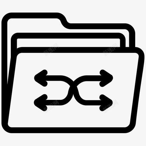 文件共享数据共享文件托管服务图标svg_新图网 https://ixintu.com 共享文档 数据共享 数据管理行图标 文件共享 文件托管服务