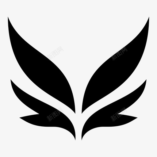翼缘翅图标svg_新图网 https://ixintu.com 缘 翅 翼