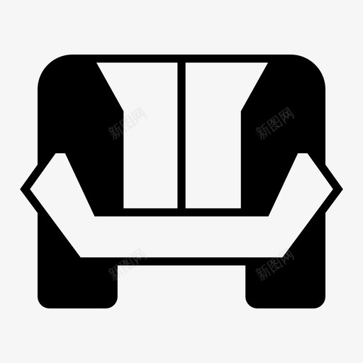 沙发椅子休息室图标svg_新图网 https://ixintu.com 休息室 半沙发 座椅 椅子 沙发