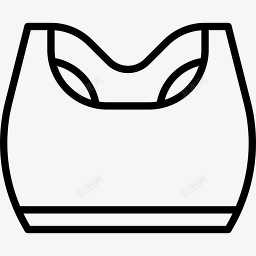 女性运动装健康的生活方式直线型图标svg_新图网 https://ixintu.com 健康的生活方式 女性运动装 直线型