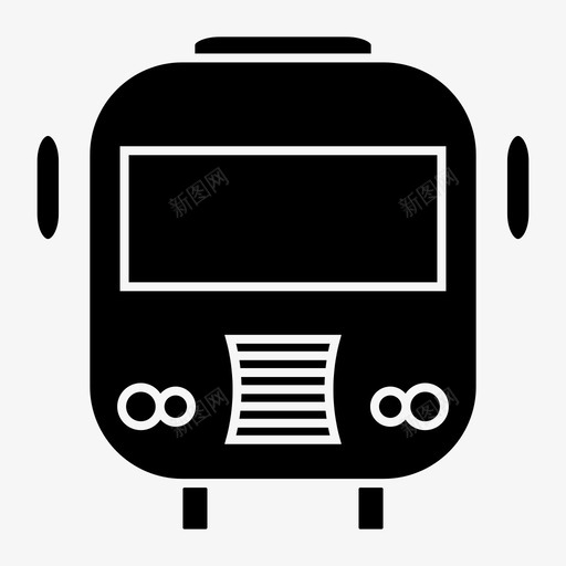 公共汽车查拉班克长途汽车图标svg_新图网 https://ixintu.com 公共交通 公共汽车 学校 查拉班克 汽车 长途汽车