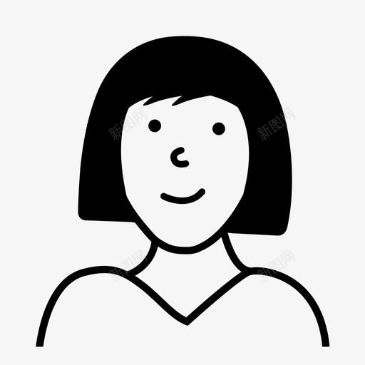 快乐女孩情感情绪图标svg_新图网 https://ixintu.com 化身 女人 学生 年轻 快乐女孩 情感 情绪