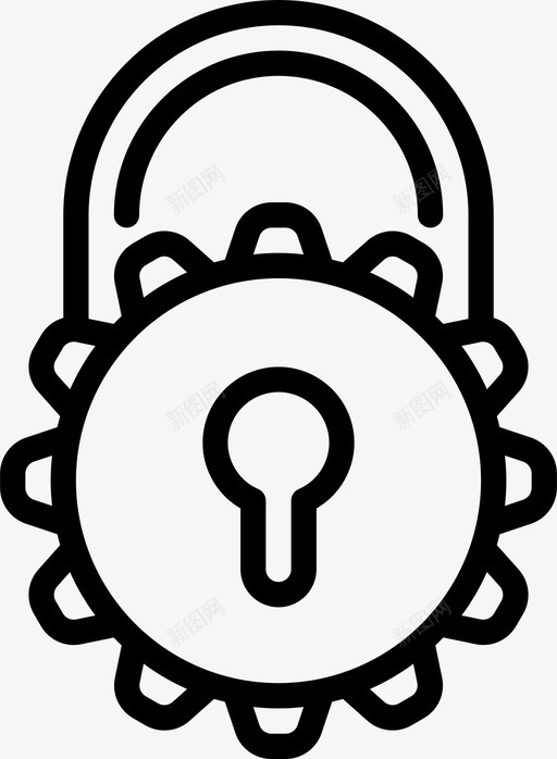 锁定数据保护图标svg_新图网 https://ixintu.com 保护 安全 数据 数据保护概述 锁定