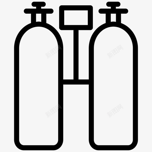 氧气罐潜水航海图标svg_新图网 https://ixintu.com 储气罐 收藏19 氧气罐 游泳 潜水 航海