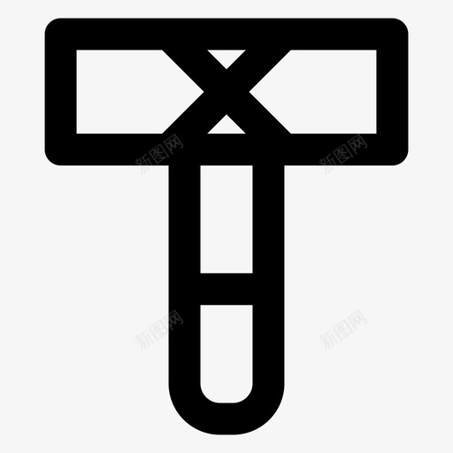 锤子建筑家庭修理图标svg_新图网 https://ixintu.com 家庭修理 工具 建筑 改进 锤子