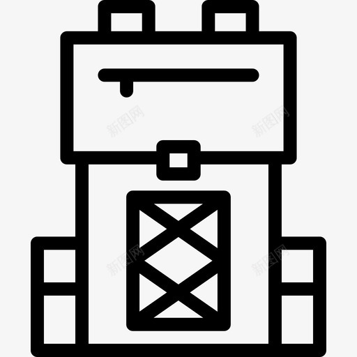 背包坎普先生直系的图标svg_新图网 https://ixintu.com 坎普先生 直系的 背包
