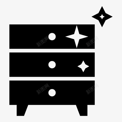 家具清洁橱柜抽屉图标svg_新图网 https://ixintu.com 家具清洁 抛光 抽屉 橱柜 清洁