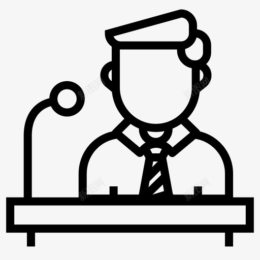 演讲者领导人政治家图标svg_新图网 https://ixintu.com 政治家 演讲 演讲者 用户 领导人