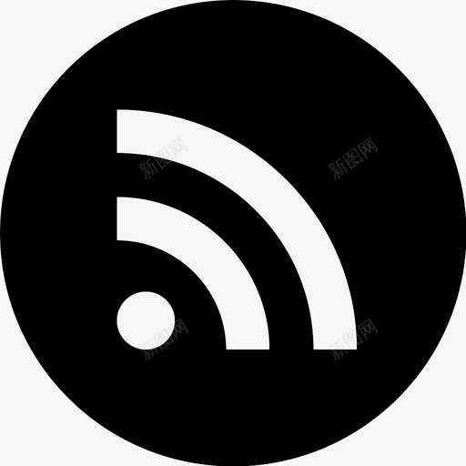 rss源新闻图标svg_新图网 https://ixintu.com rss 信号 新闻 更新 源 订阅