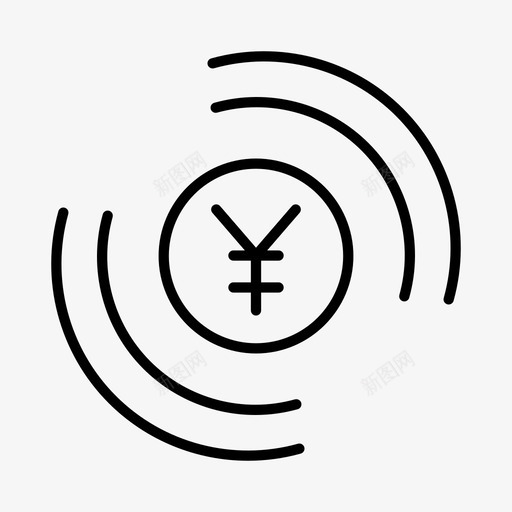paywave货币金融图标svg_新图网 https://ixintu.com paywave 外币 支付通行证 货币 金融