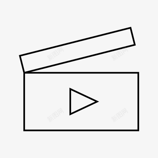 电影放映视频图标svg_新图网 https://ixintu.com 放映 电影 网络和用户界面 视频