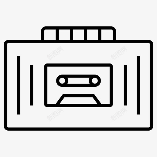 卡式录音机磁带机通讯和媒体夏普图标svg_新图网 https://ixintu.com 卡式录音机 磁带机 通讯和媒体夏普