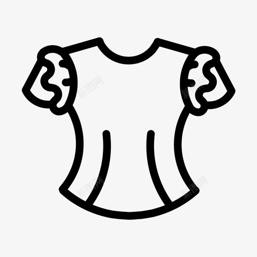 上衣衬衫衣服图标svg_新图网 https://ixintu.com 上衣 时装 衣服 衬衫 袖子类型
