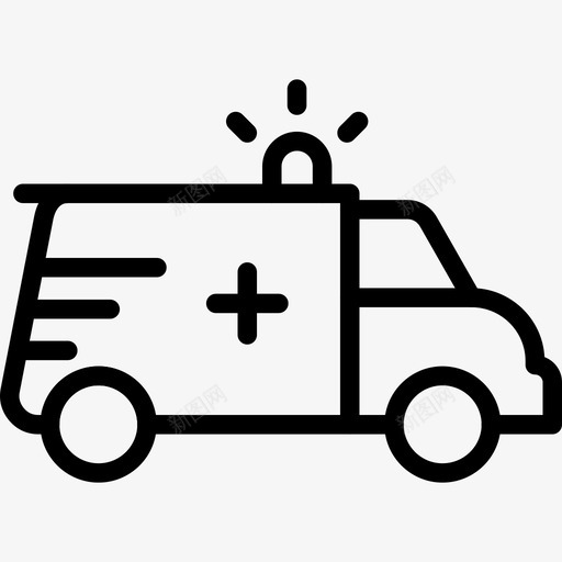 救护车车图标svg_新图网 https://ixintu.com 救护车 车
