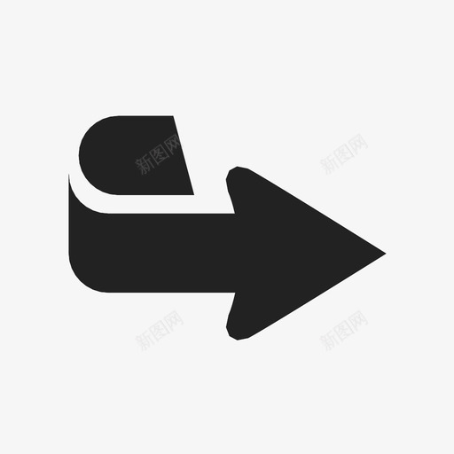 u形箭头u形转弯箭头右图标svg_新图网 https://ixintu.com u形箭头 u形转弯箭头 右