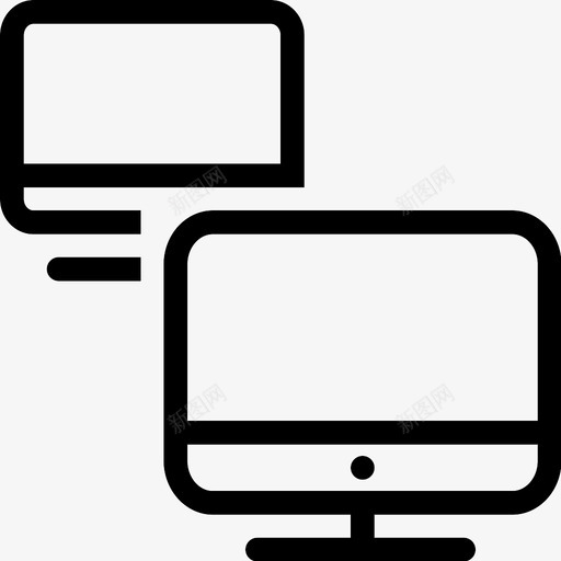 电脑台式机mac图标svg_新图网 https://ixintu.com mac 台式机 屏幕 显示器 电脑