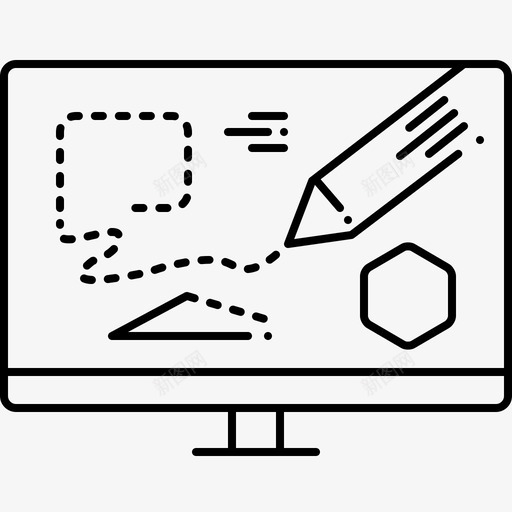 素描艺术绘画图标svg_新图网 https://ixintu.com 素描 素描本 绘画 艺术