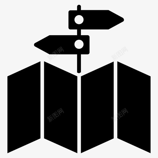 街道地图城市地图导航图标svg_新图网 https://ixintu.com 地图和导航字形图标 城市地图 导航 街道地图