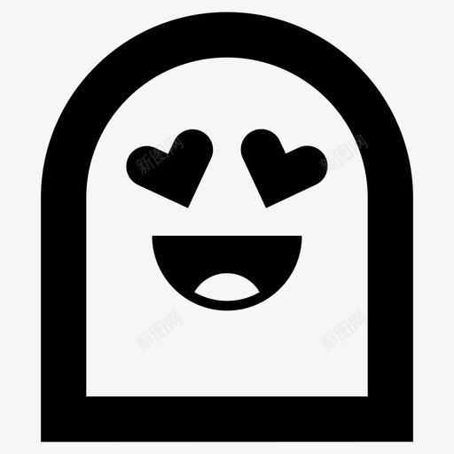 迷恋鬼情图快乐心图标svg_新图网 https://ixintu.com 心 快乐 早恋 爱 迷恋鬼情图 鬼魂