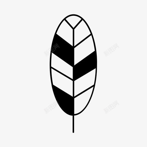 草本植物叶子自然图标svg_新图网 https://ixintu.com 叶子 有机 生态自然 自然 草本植物