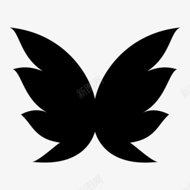 翼缘翅图标图标