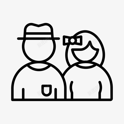 夫妇家人客人图标svg_新图网 https://ixintu.com 夫妇 客人 家人 蜜月 访客 酒店